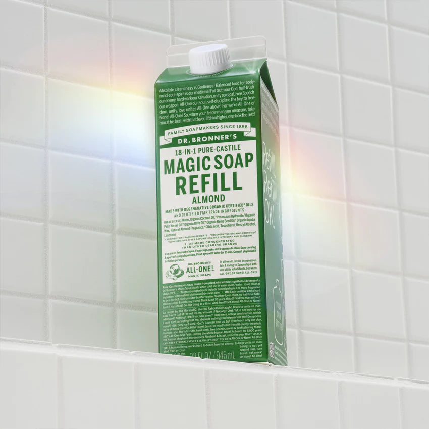 Almond - Pure-Castile Magic Soap Refill