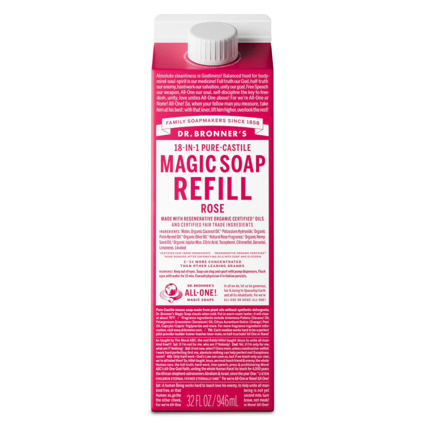 Rose - Pure-Castile Magic Soap Refill