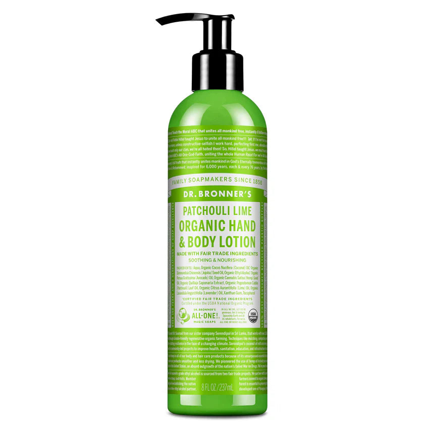 Patchouli Lime - Organic Lotions
