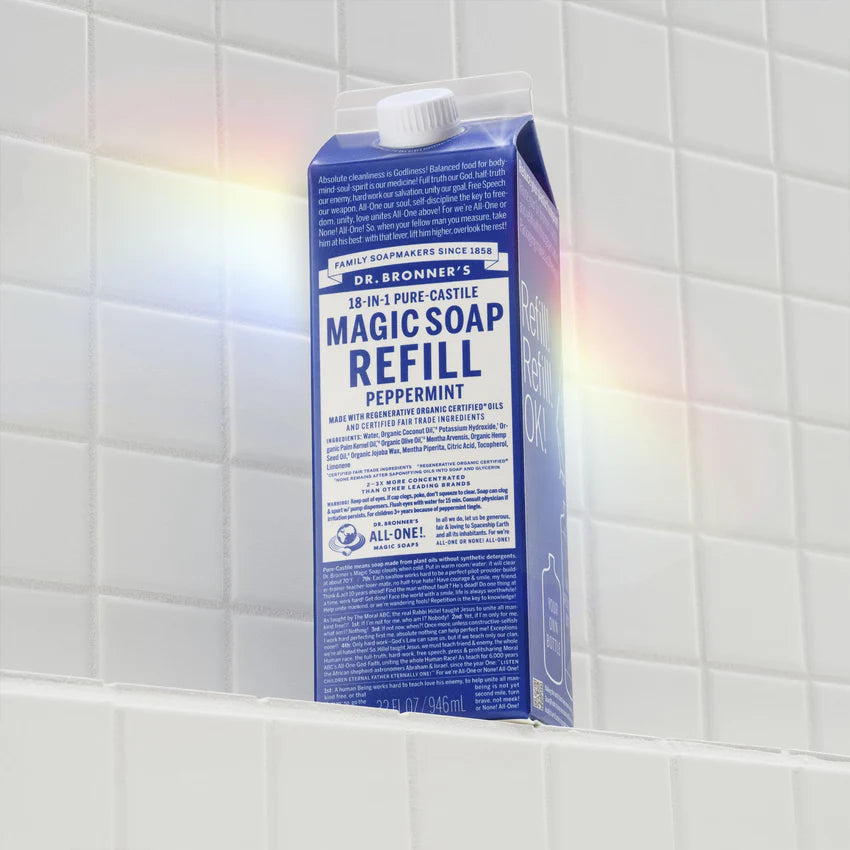Peppermint - Pure-Castile Magic Soap Refill