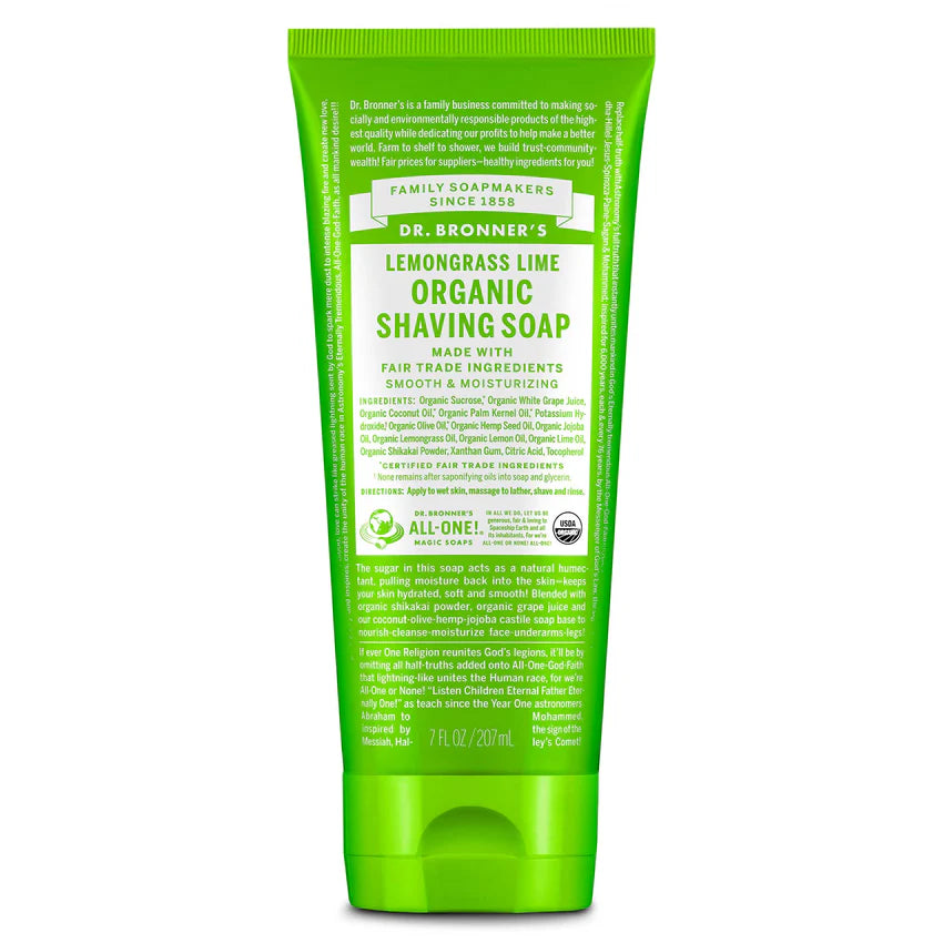 Lemongrass Lime - Organic Shaving Soaps